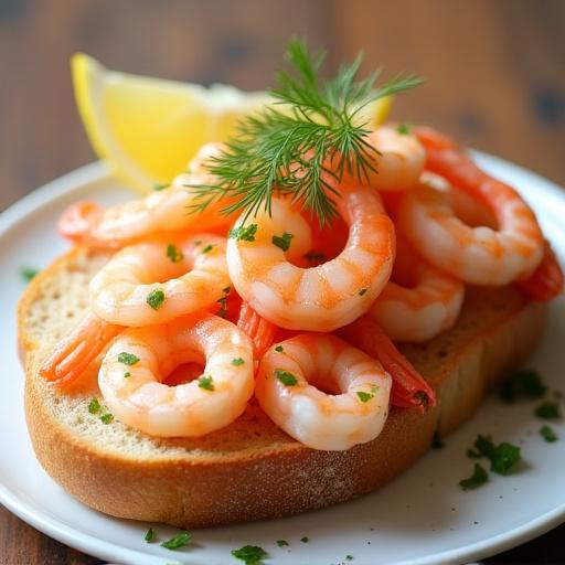 Et fristende rekesmørbrød